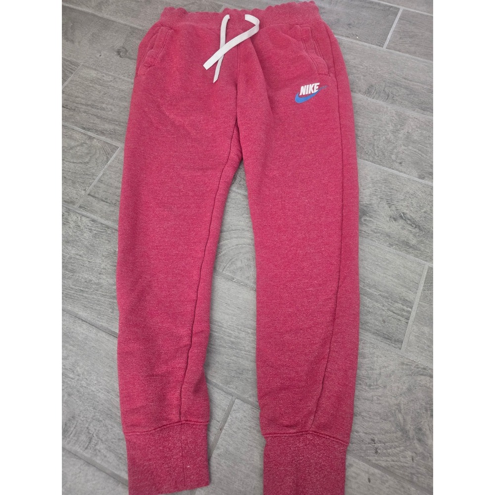 Nike Heritage Joggers Small Slim Fit Sweatpants 928441-687 Red Sportswear
